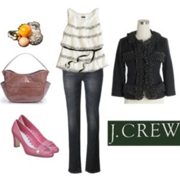 J. Crew Astrid Berry Charcoal Gray Wool Blazer 6 - Picture 7 of 7